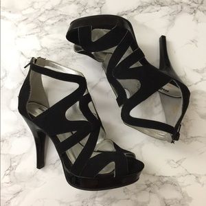 Unlisted Black Strappy Heels